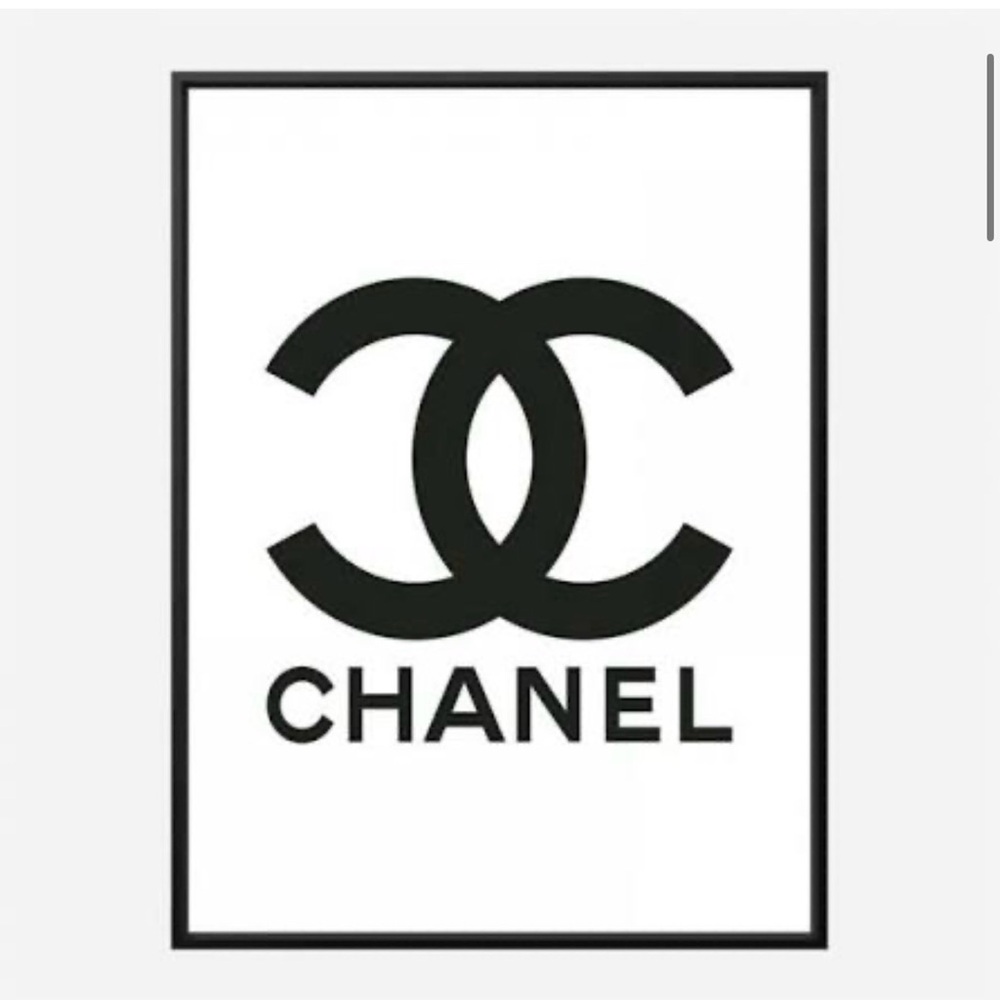CHANEL Monochrome Logo Print